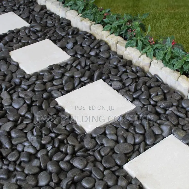 Black Color Pebbles