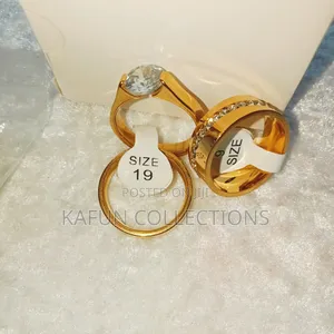 Titanium Steel Non-Tarnishing Couples Ring Set