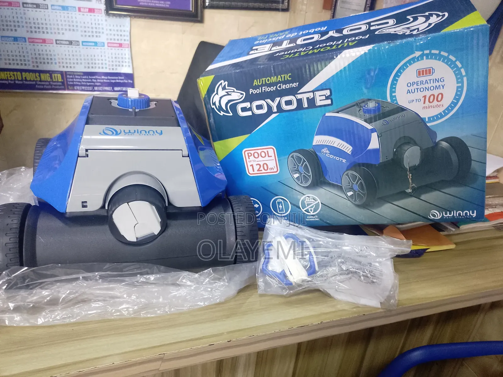 Coyote Swimming Pool Automatic Robot Vacuum Cleaner