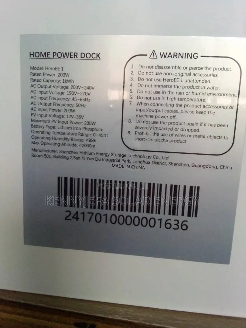 1000watt Solar Generator Lithium Available