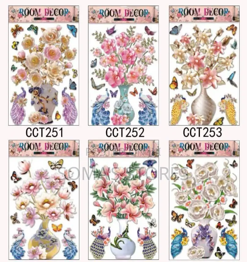 3D Flower Design Wall Deco