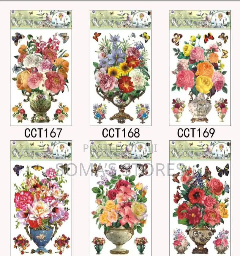 3D Flower Design Wall Deco