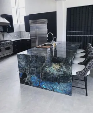 Italian Blue Pearl Quartz Marble Slab