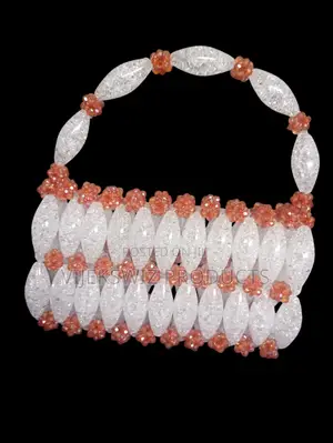 Crystal Stone Beaded Handbag