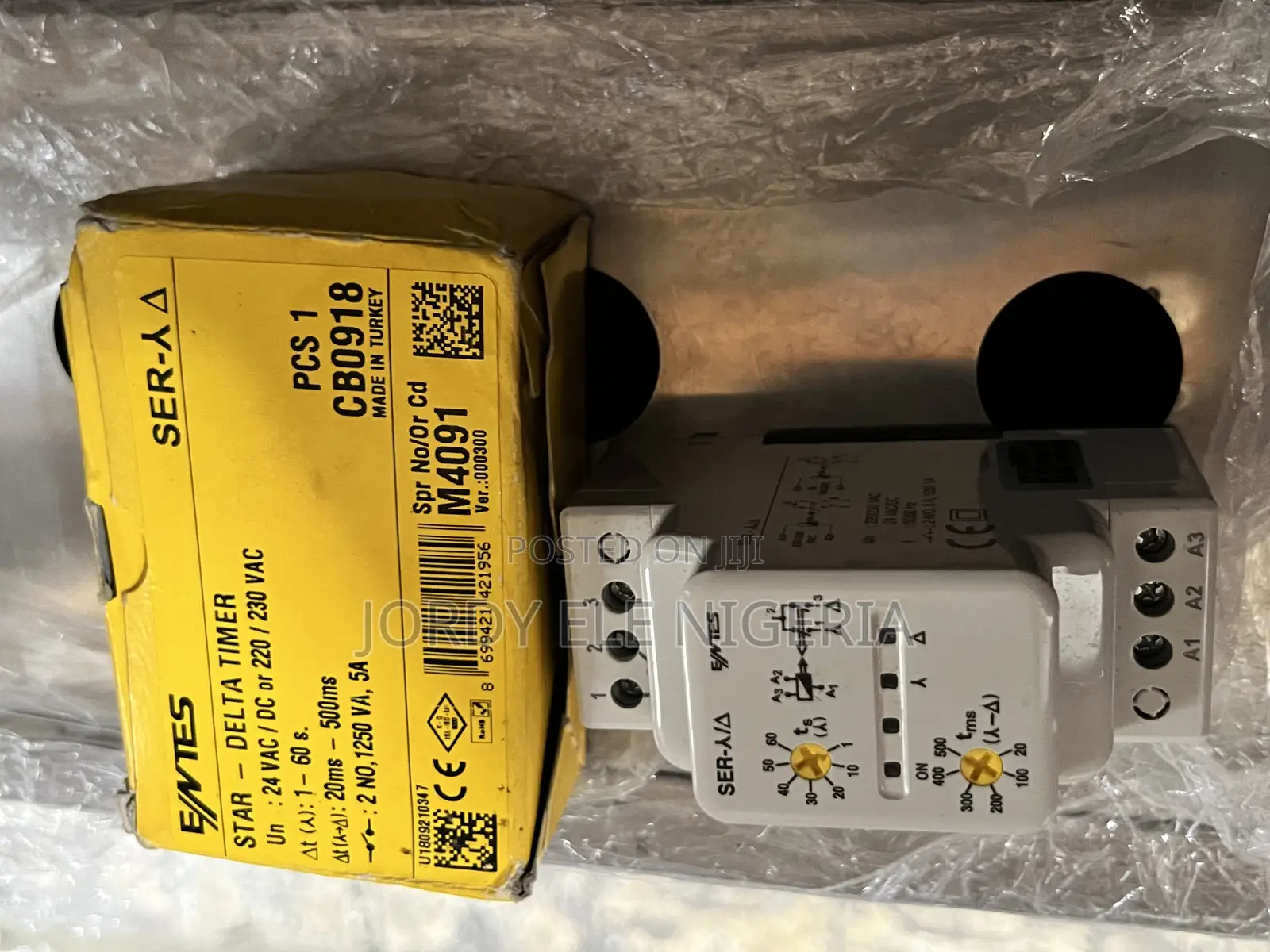 Original Entes Star-Delta Timer (Made in Turkey).