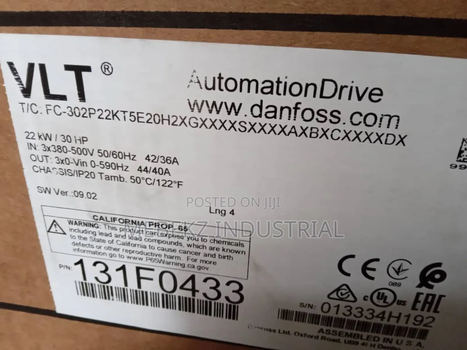 Danfoss VLT Inverter/VFD 22kw