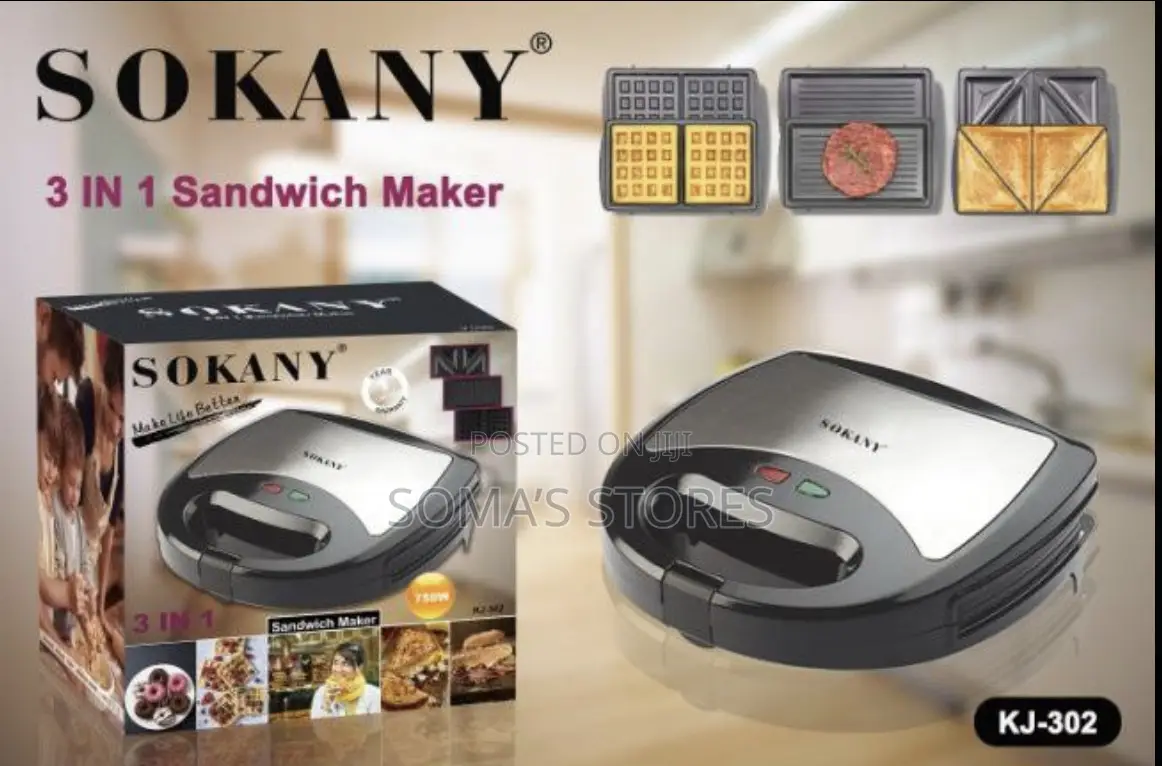 SOKANY 3 in 1 SANDWICH MAKER