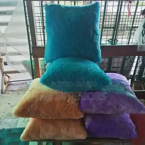 Tm Interiors Exclusive Luxury Fur Throw Pillows