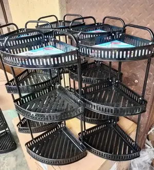 Multifunctional Stainless Corner Rack - 3 Tier