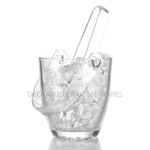 Quality Glass Ice Bucket With Ice Tong