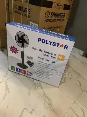 Overcharge Protection Polystar 16" Standing Fan / Pv-8516b