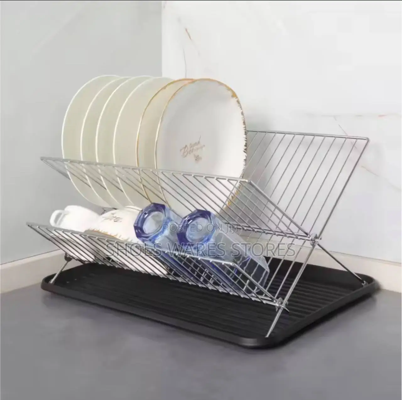 X Foldable Dish Rack