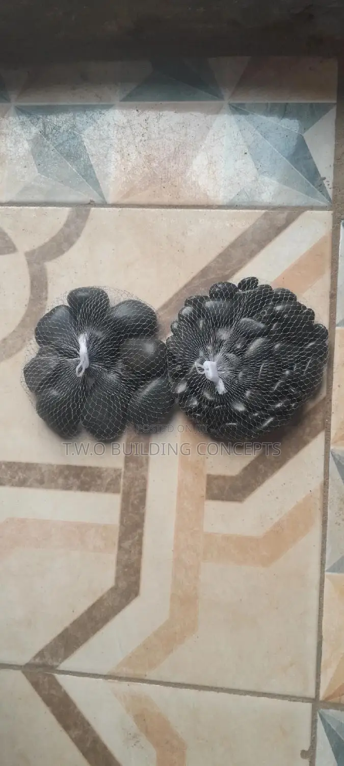 Black Color Pebbles