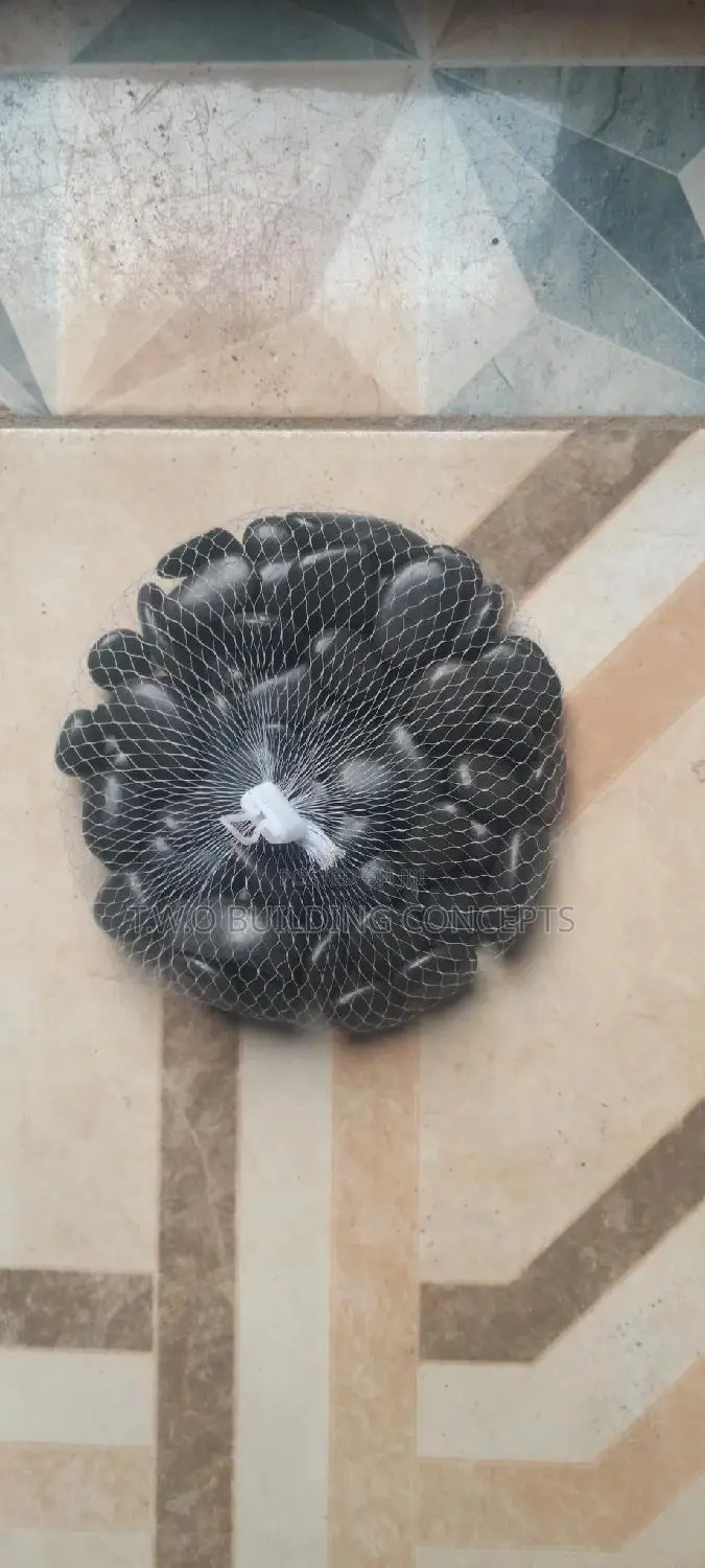 Black Color Pebbles