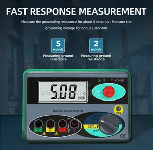 Digital Earth Ground Resistance Meter Tester