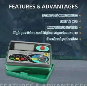 Digital Earth Ground Resistance Meter Tester