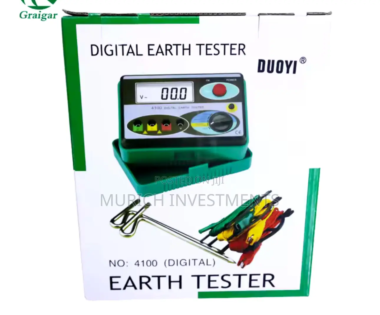 Digital Earth Ground Resistance Meter Tester