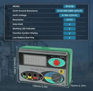 Digital Earth Resistance Tester