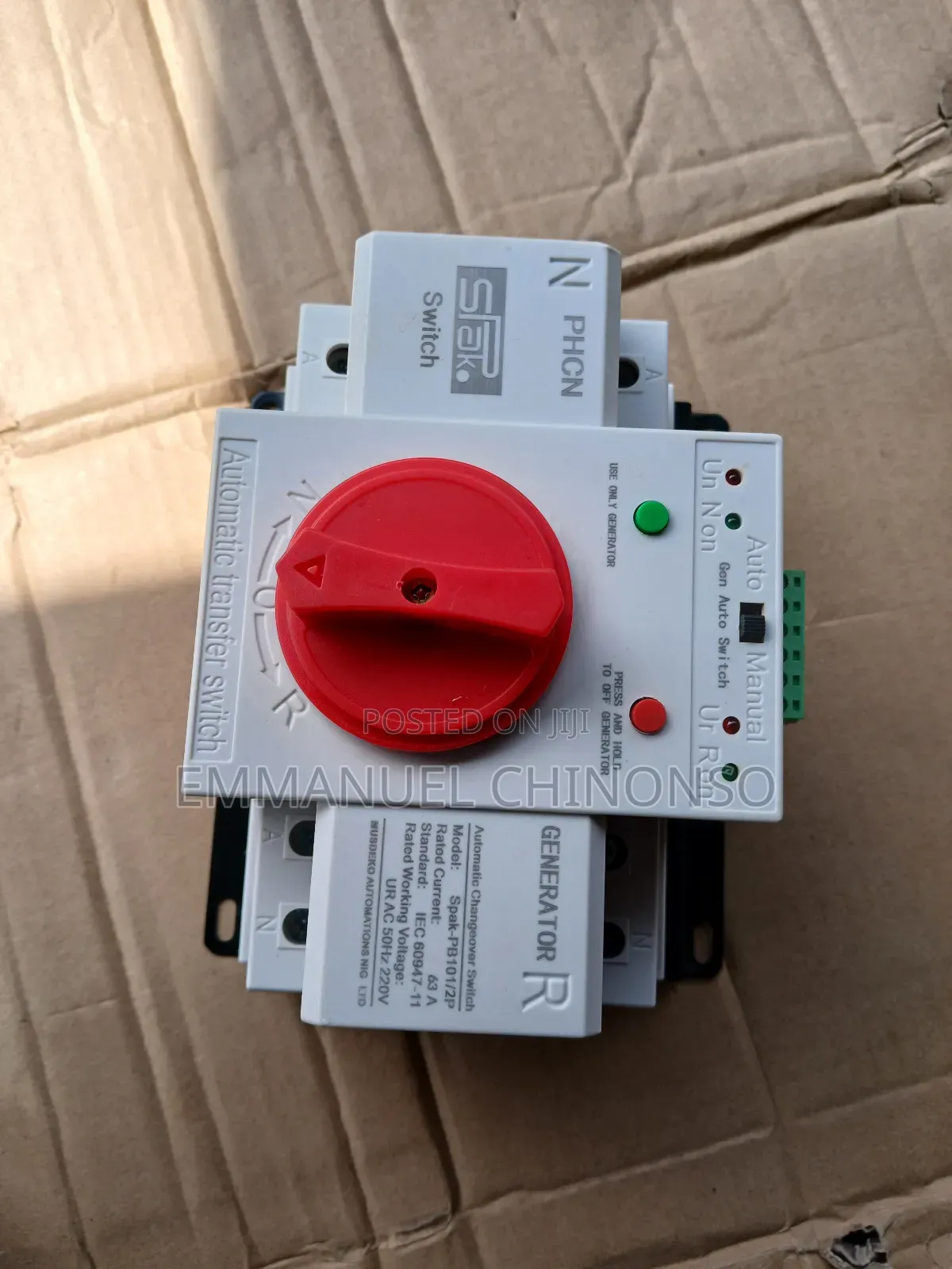 63A Automatic Changeover Switch