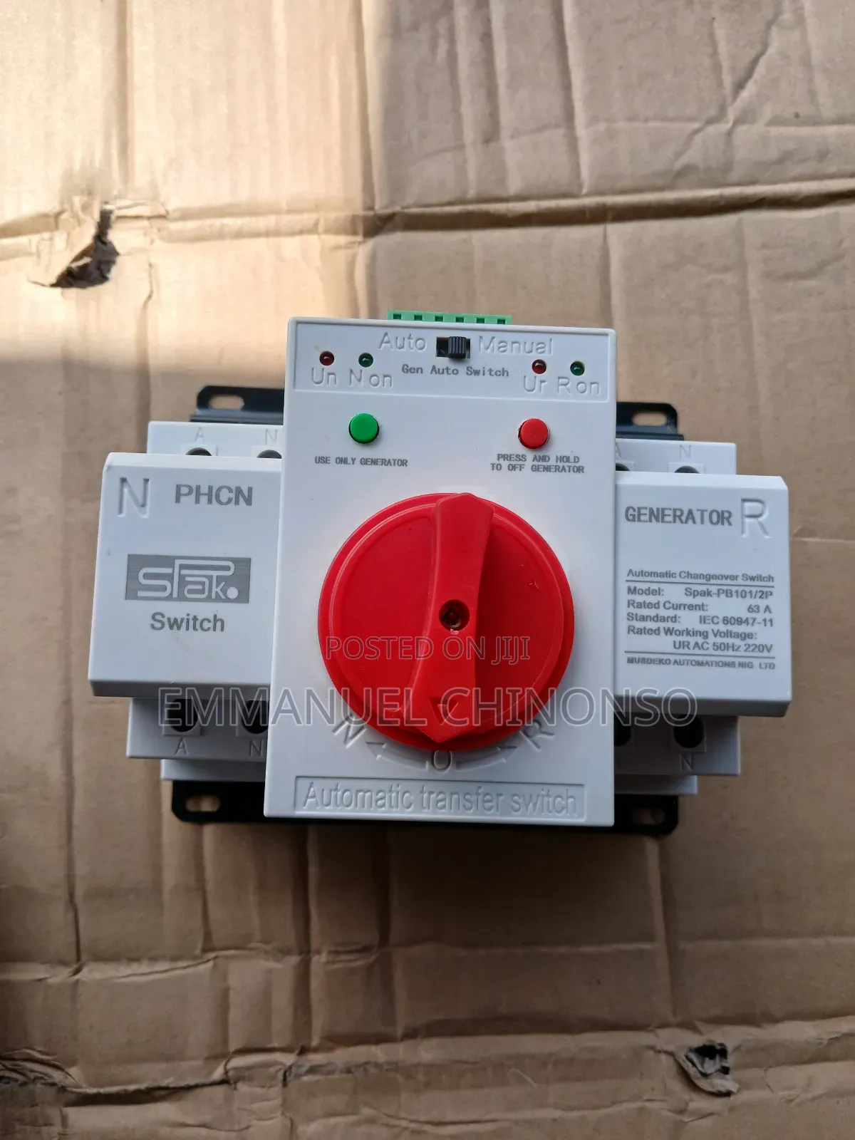 63A Automatic Changeover Switch
