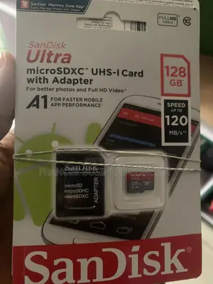 Sandisk 128GB Microsdxc UHS -I Card With Adapter