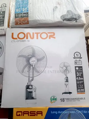 Lontor Rechargeable Mist Fan 18 Inches