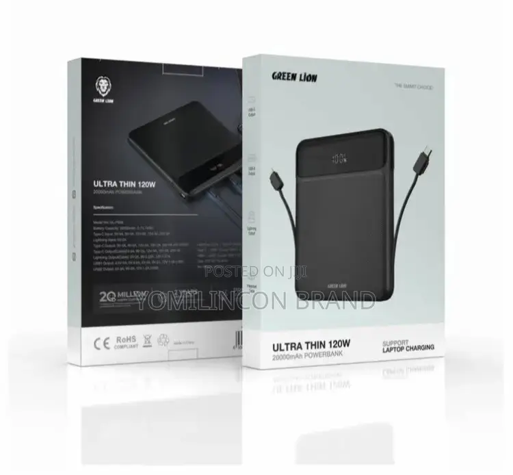 Green Lion Ultra-Thin 120W 20000mah Power Bank