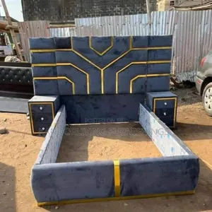 4.5 by 6 Bedframe With 2padded Side