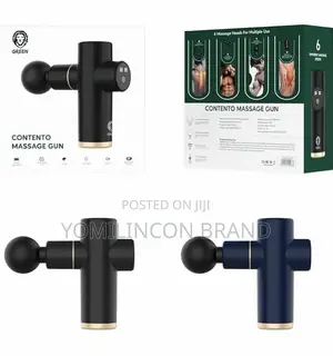 Green Contento Portable Massage Gun Black