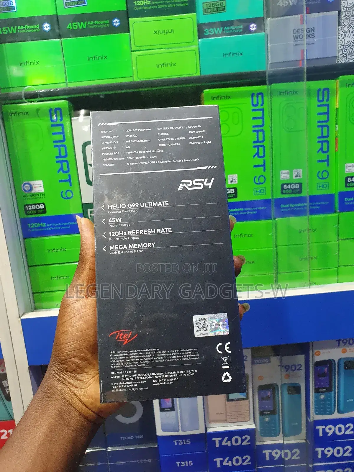 New Itel RS4 256 GB