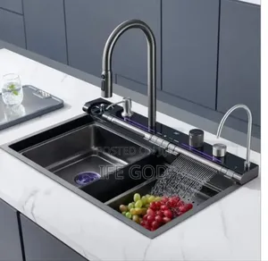Original Quality Handmade Kitchen Sink With 4 Button Control