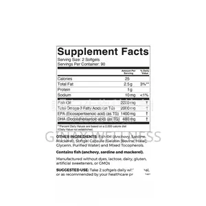 Ginax Triple-Strength Omega-3 Fish Oil Capsules (180 Softgel