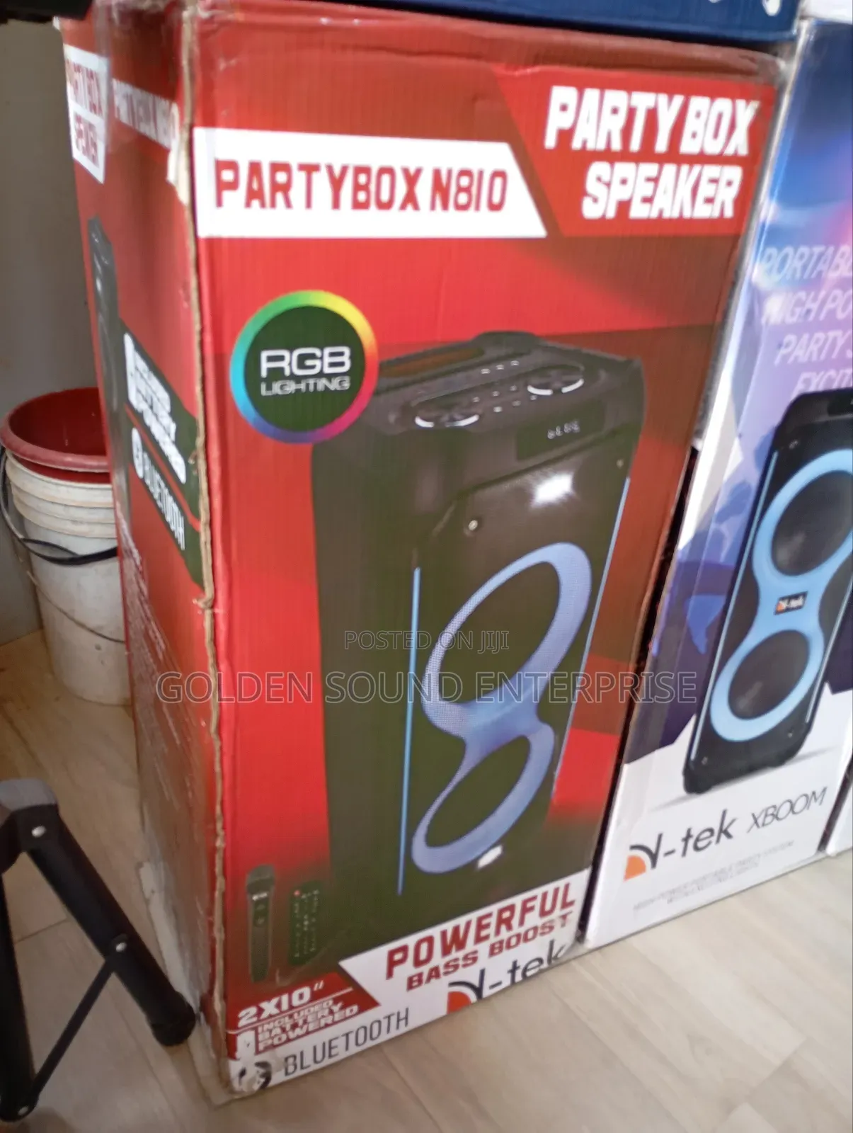 N Teck Party Box Speaker With Bluetooth Controller