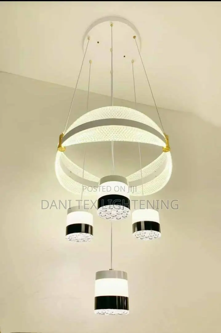 Modern Decorative Led Lightspendant Ring Chandelie Dimmable