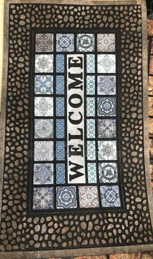 Welcome Stone-Printed Door Mat