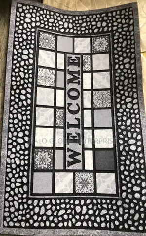 Welcome Stone-Printed Door Mat