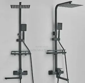 Black Bathroom Shower Systems