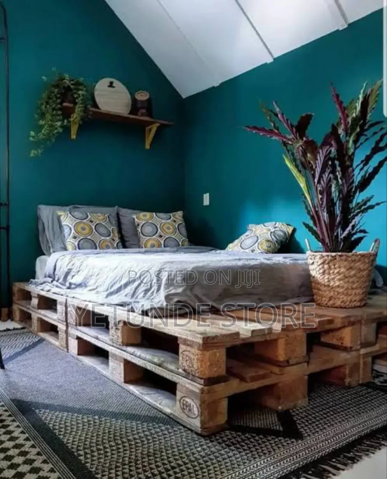 Queen Bedframe Pallets Diy