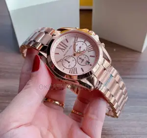 Micheal Kors (MK) Chronograph Rose Gold Watch for Women's