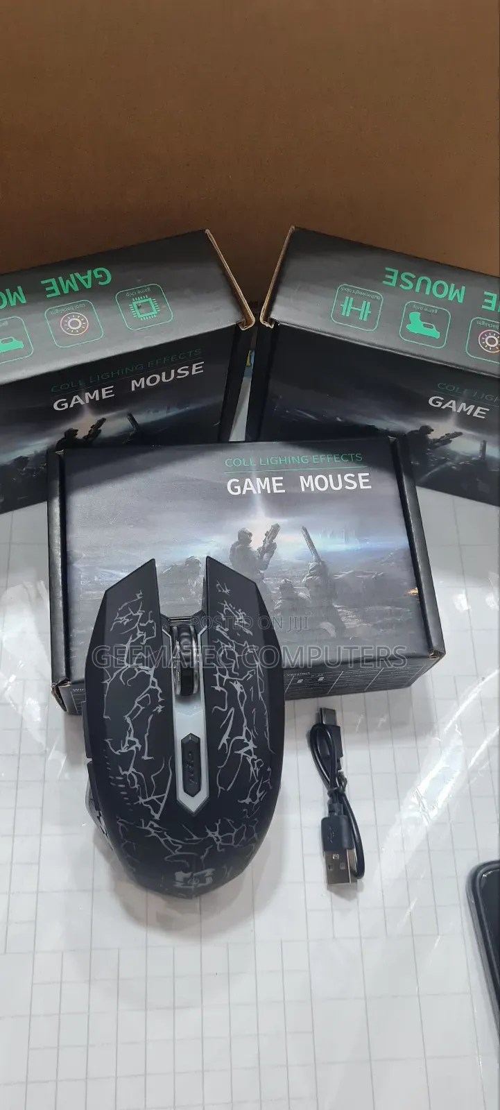 Game Mouse Wireless/ Bluetooth Rechargeable