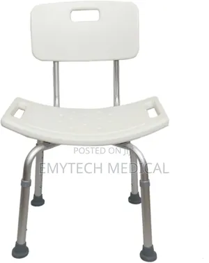 Shower Seat With Black Rest