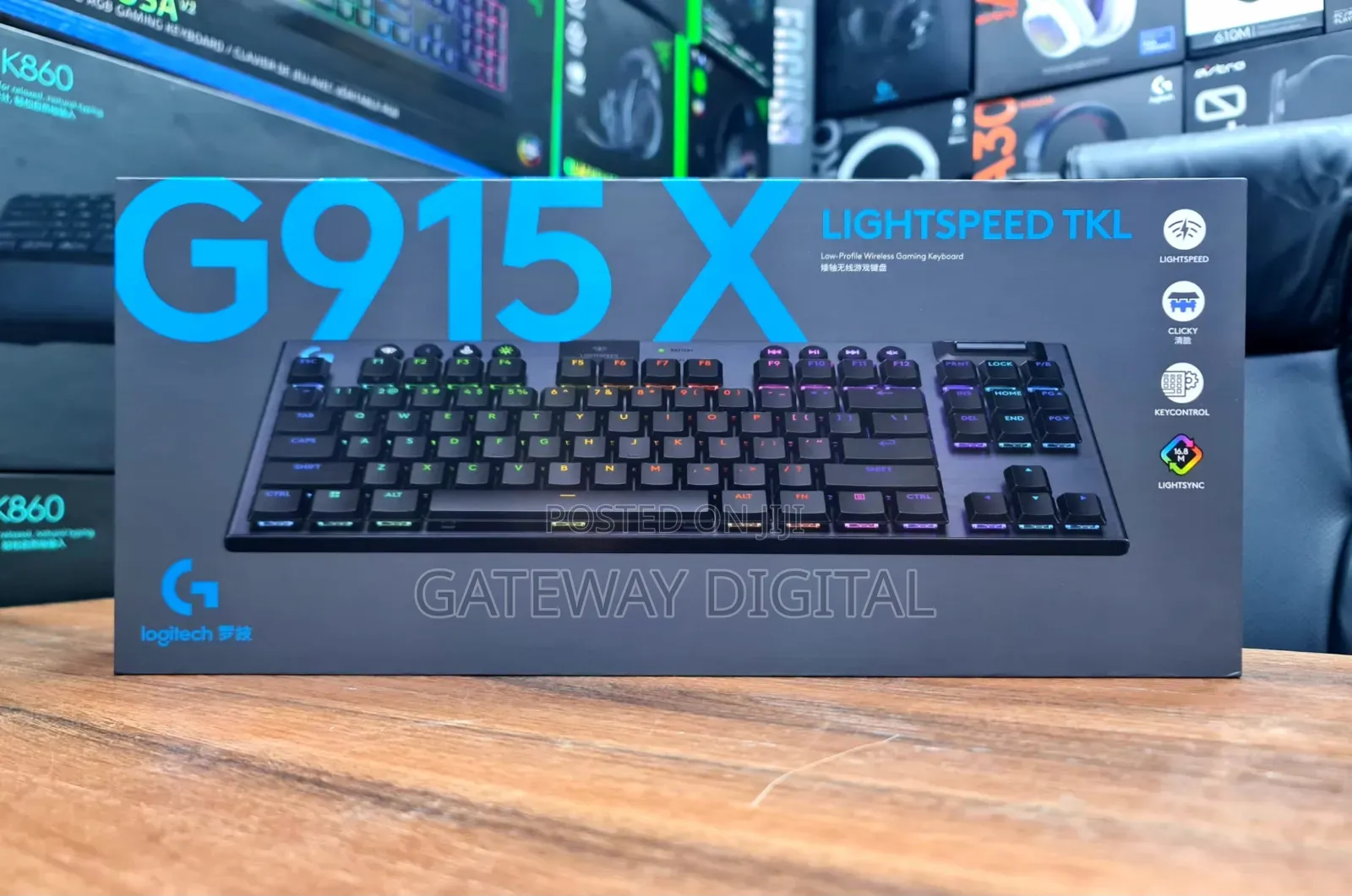 Logitech G915 X Lightspeed TKL Low Wireless Gaming Keyboard