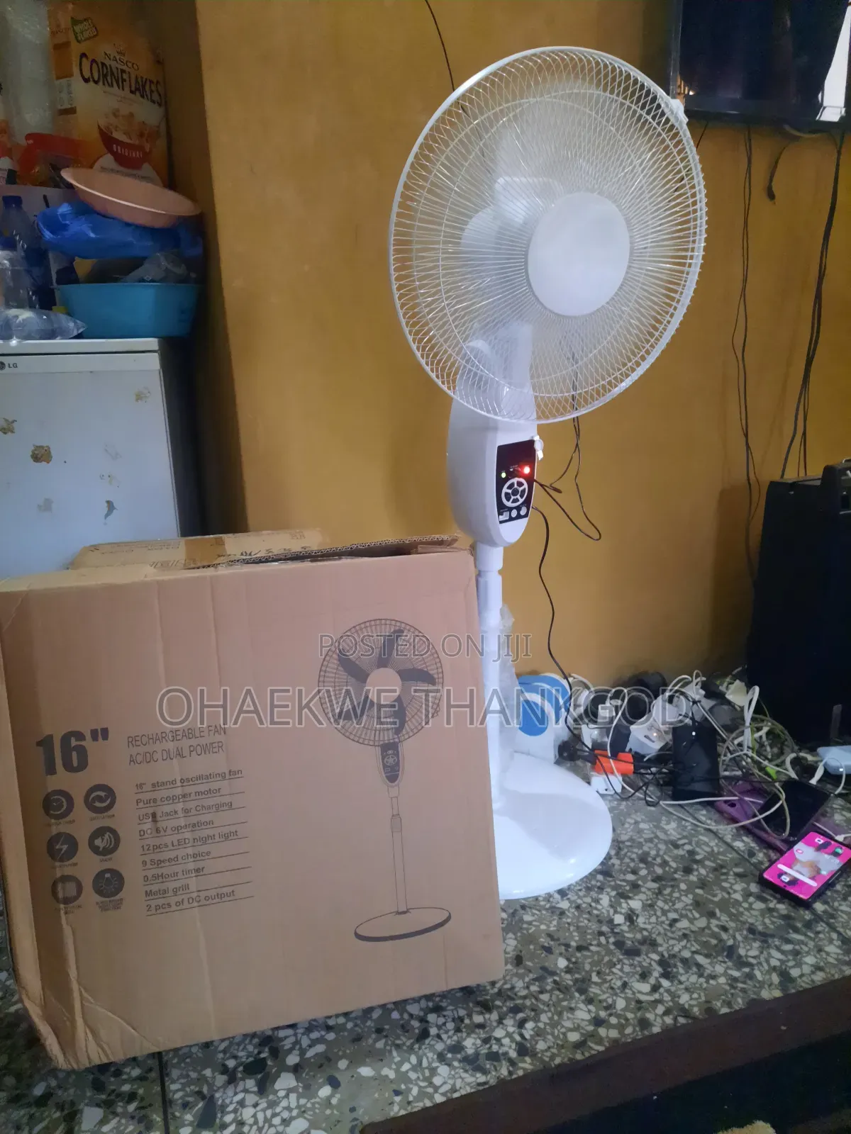 Solar Rechargeable Fan