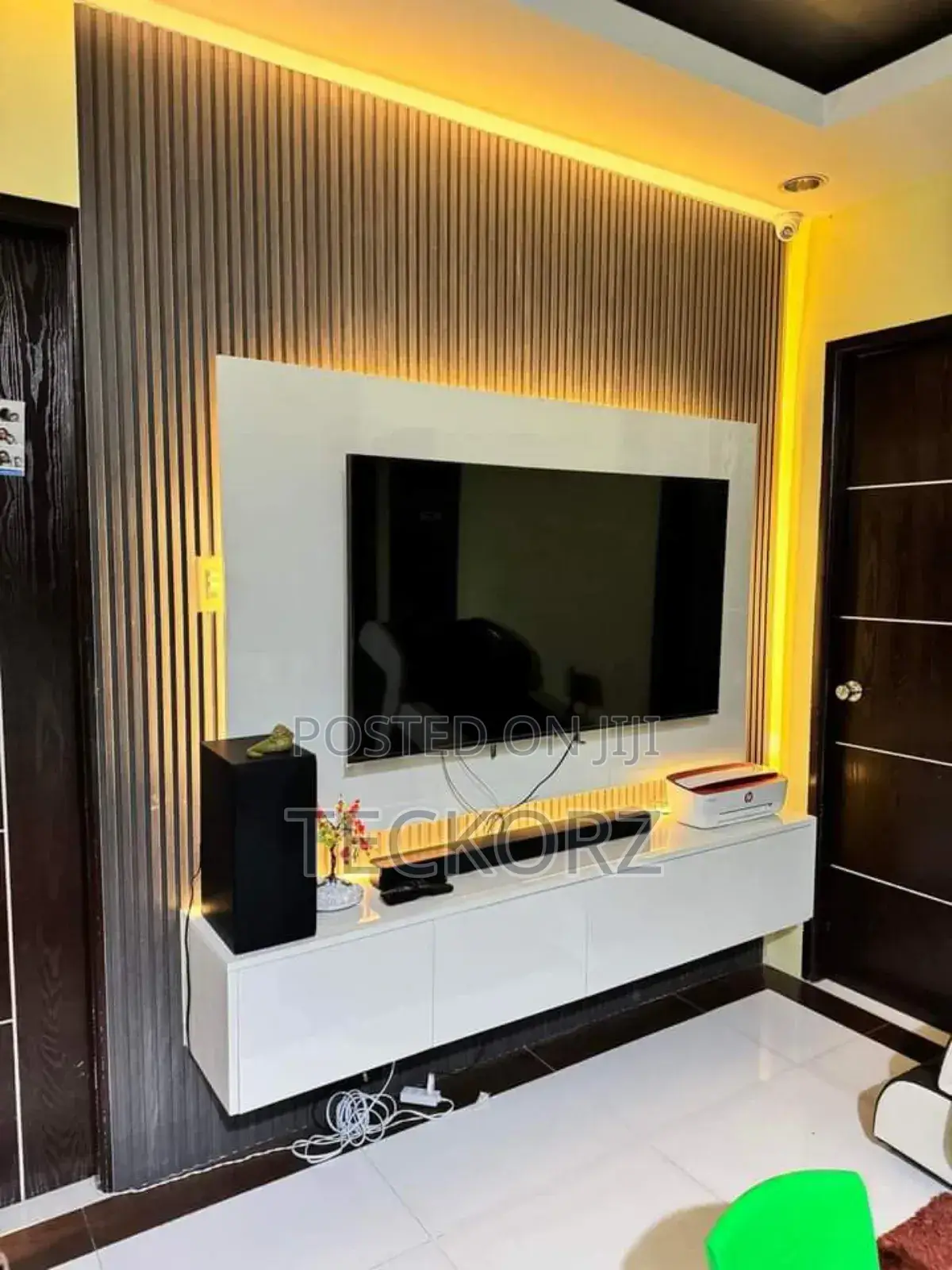 WPC TV Wall Console Unit With Media Cabinet