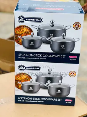 6pieces Masterchef Nonstick Pot 16cm, 18cm 20cm
