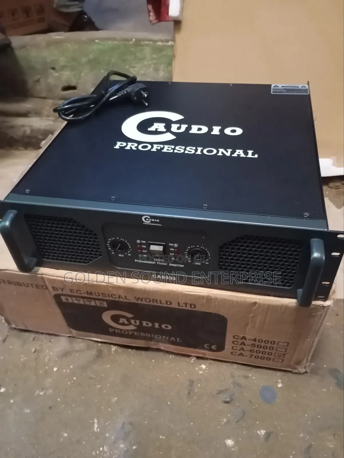 C Audio Professional Power Amplifier Model Ca6000
