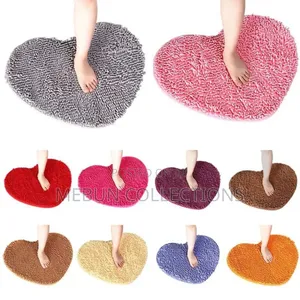 Heart Shaped Fluffy Rug