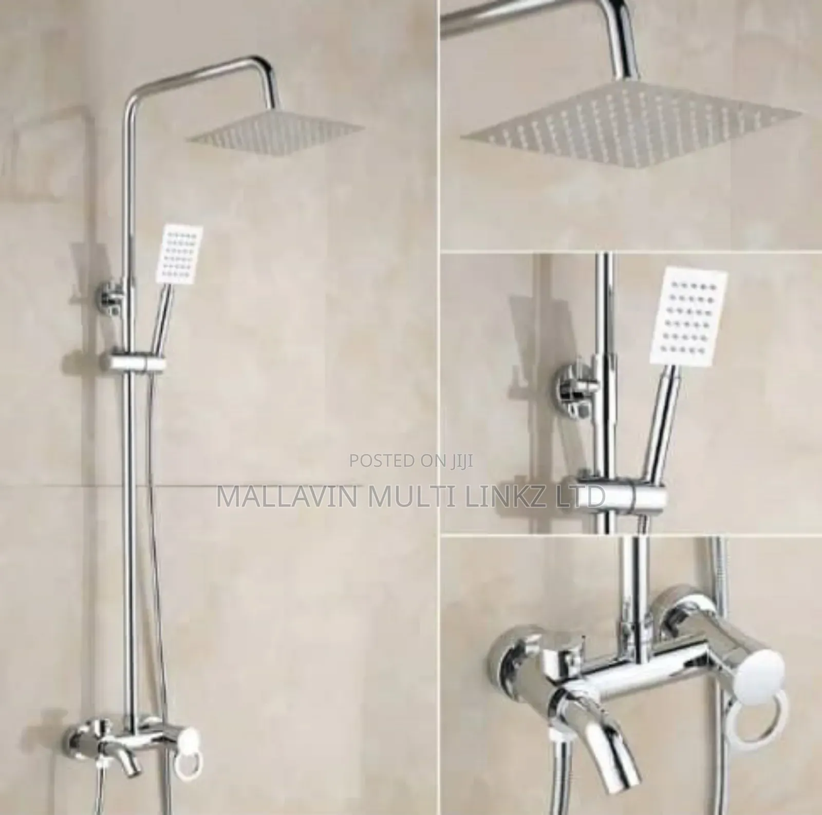 Standing Showers Chrome