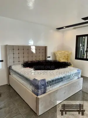 Platform Bed Frame With Built-in Storage Drawers