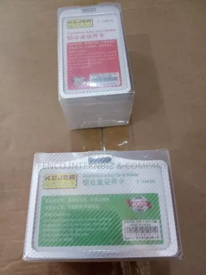 Transparent Plastic Id Card Holder